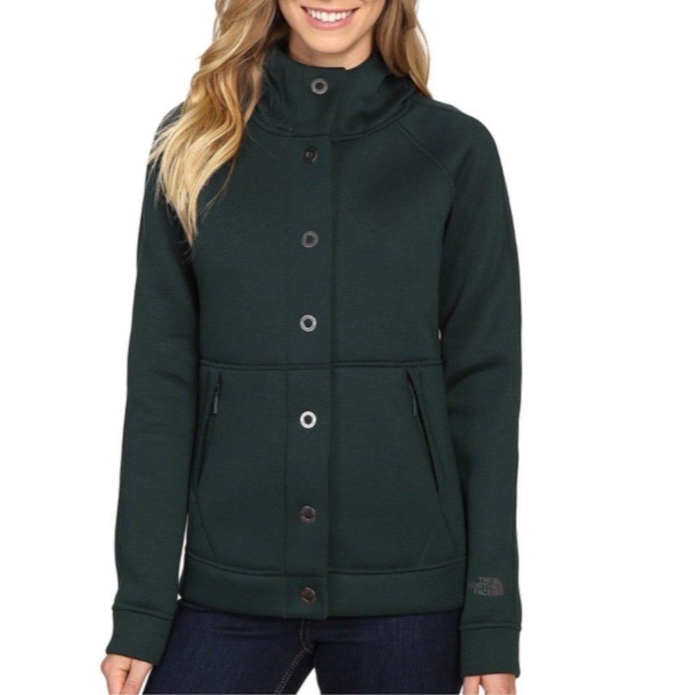 North Face Neo Thermal Snap 3D Scarab Green Hoodie Jacket Scuba Medium Large